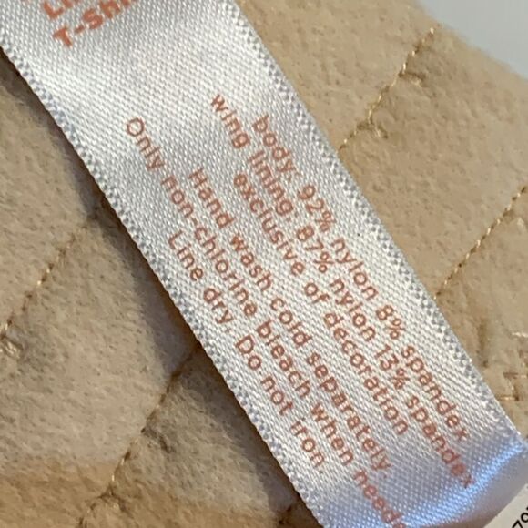 CACIQUE size 44D lightly lined T-shirt bra nude color - Picture 8 of 8